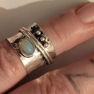 925 opal ring (spinner)[anxiety]
